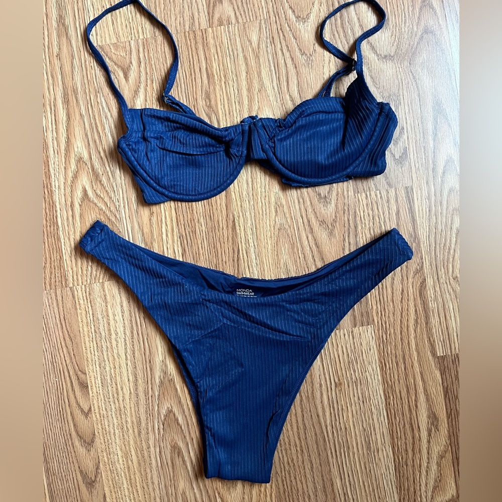 Monday Swimwear Navy maui top